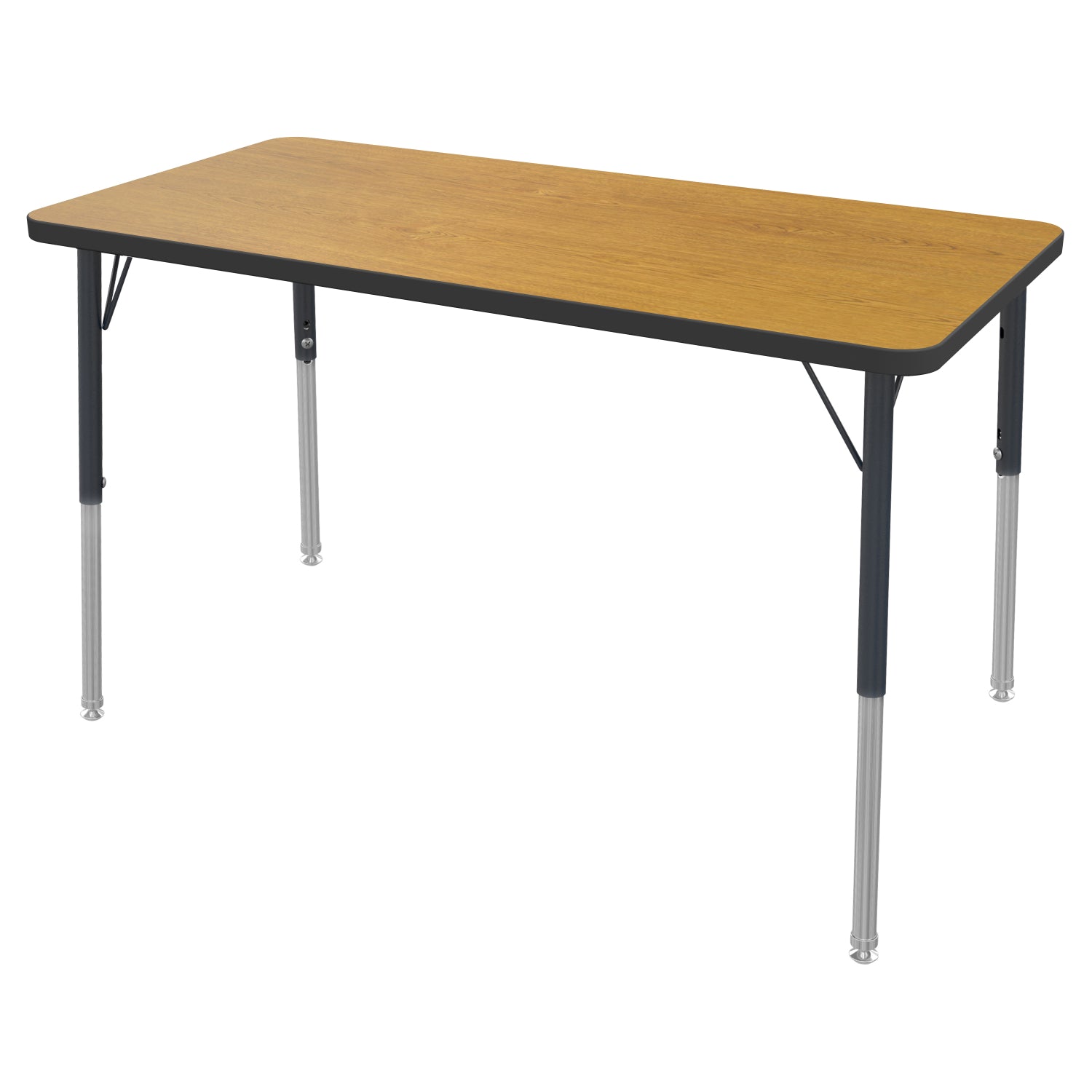 MG Series Adjustable Height Activity Table, 24" x 48" Rectangle