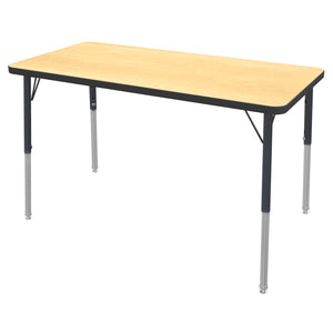 MG Series Adjustable Height Activity Table, 24" x 48" Rectangle