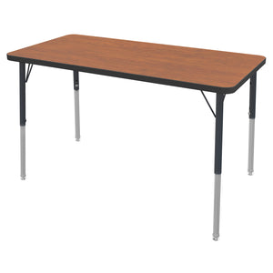 MG Series Adjustable Height Activity Table, 24" x 48" Rectangle