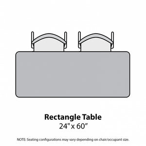 MG Series Adjustable Height Activity Table, 24" x 60" Rectangle