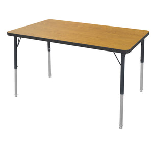 MG Series Adjustable Height Activity Table, 30"x 48" Rectangle