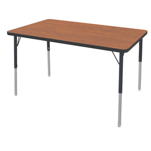 MG Series Adjustable Height Activity Table, 30"x 48" Rectangle