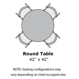 MG Series Adjustable Height Activity Table with White Dry Erase Markerboard Top, 42" Round