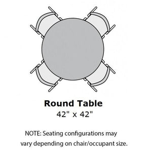 MG Series Adjustable Height Activity Table, 42" Round