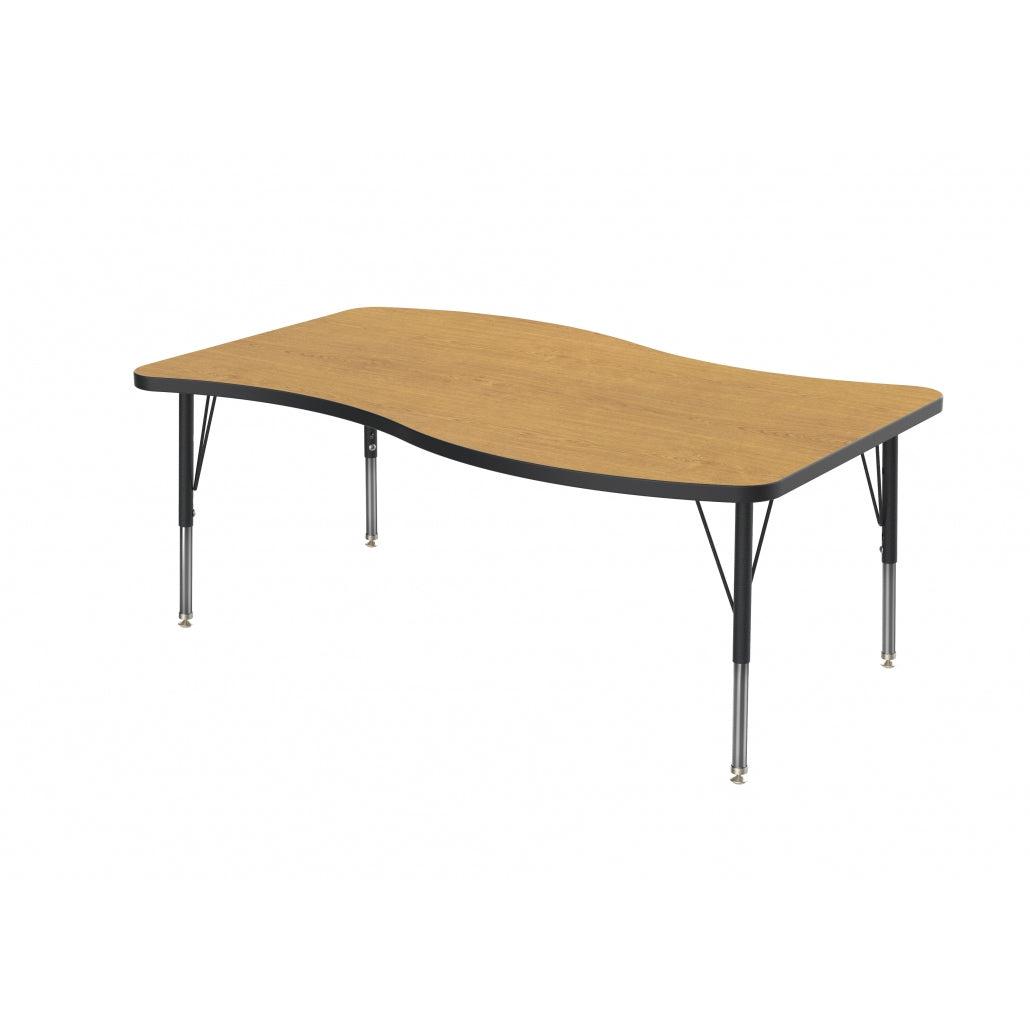 MG Series Adjustable Height Activity Table, 30" x 60" Wave
