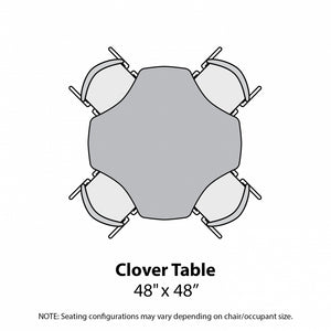 MG Series Adjustable Height Activity Table with White Dry Erase Markerboard Top, 48" Clover