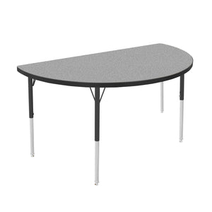 Marco MG Series Adjustable Height Activity Table, 48" Half Round