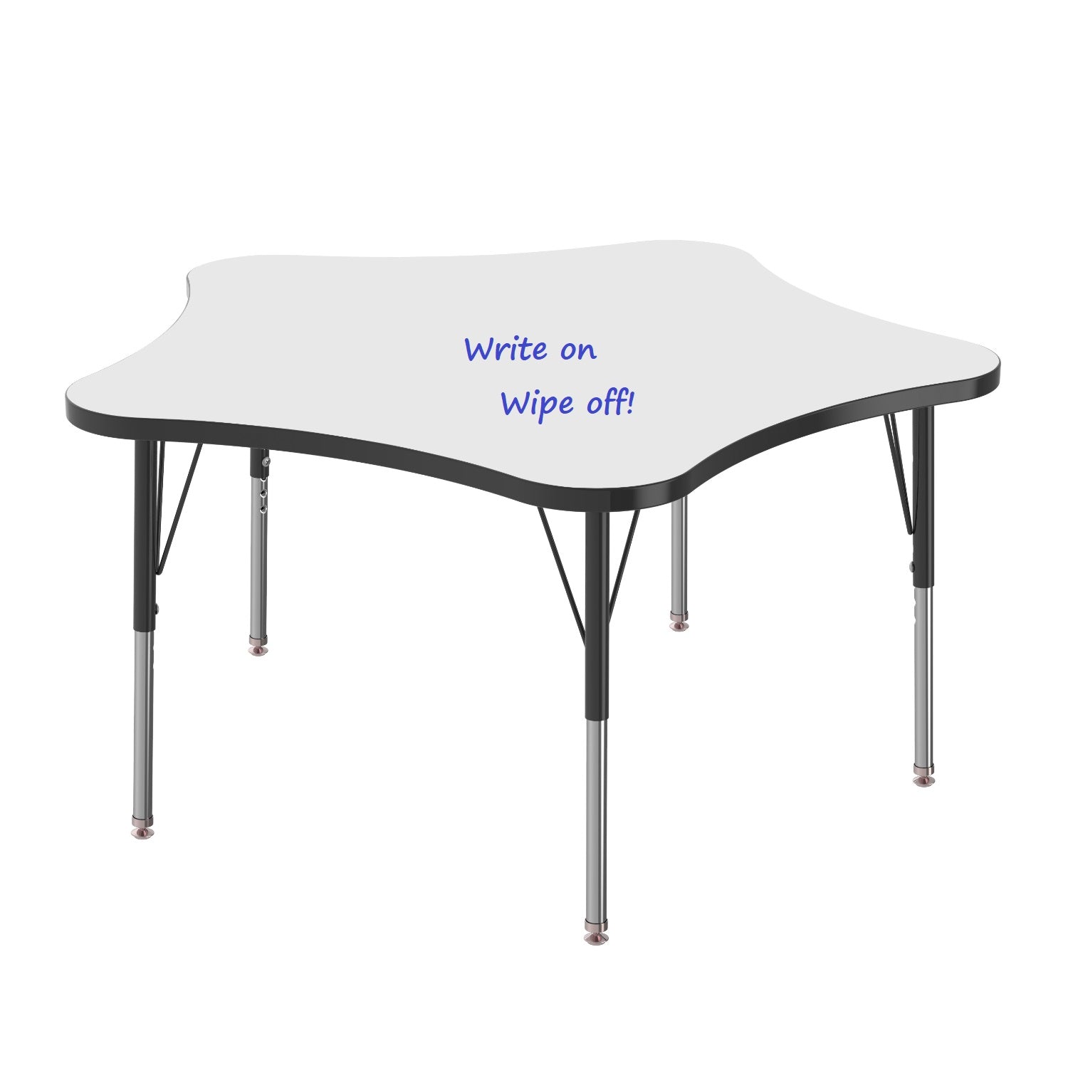 MG Series Adjustable Height Activity Table with White Dry Erase Markerboard Top, 48" 5-Star