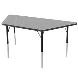 MG Series Adjustable Height Activity Table, 30" x 60" Trapezoid