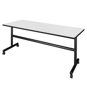 Kobe Flip Top Mobile Training Table, 72" x 30" Rectangle