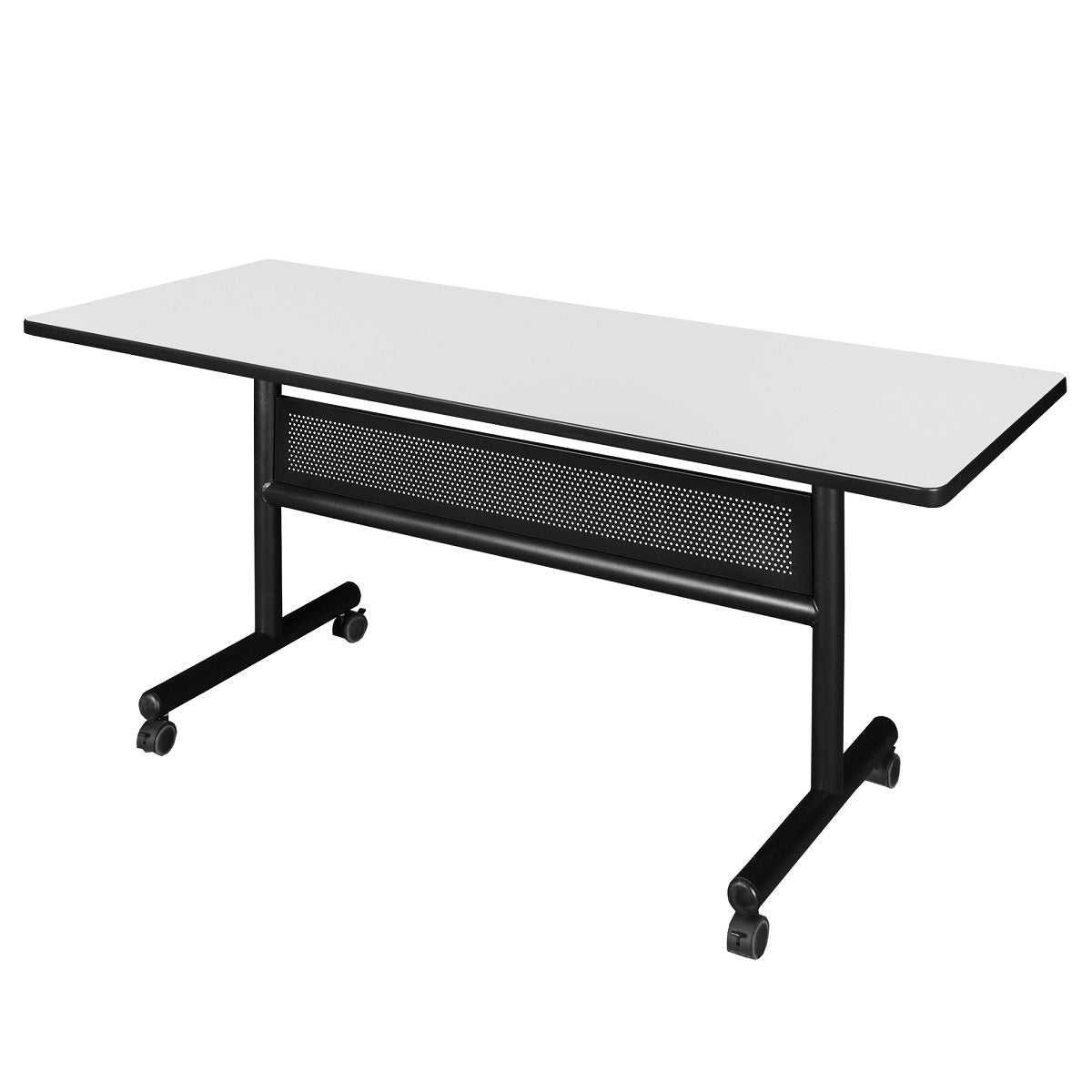 Kobe Flip Top Mobile Training Table with Modesty Panel, 60" x 24" Rectangle
