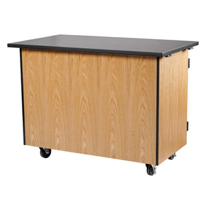 MSC Series Mobile Science Cart with Shelving, Chem-Res Top