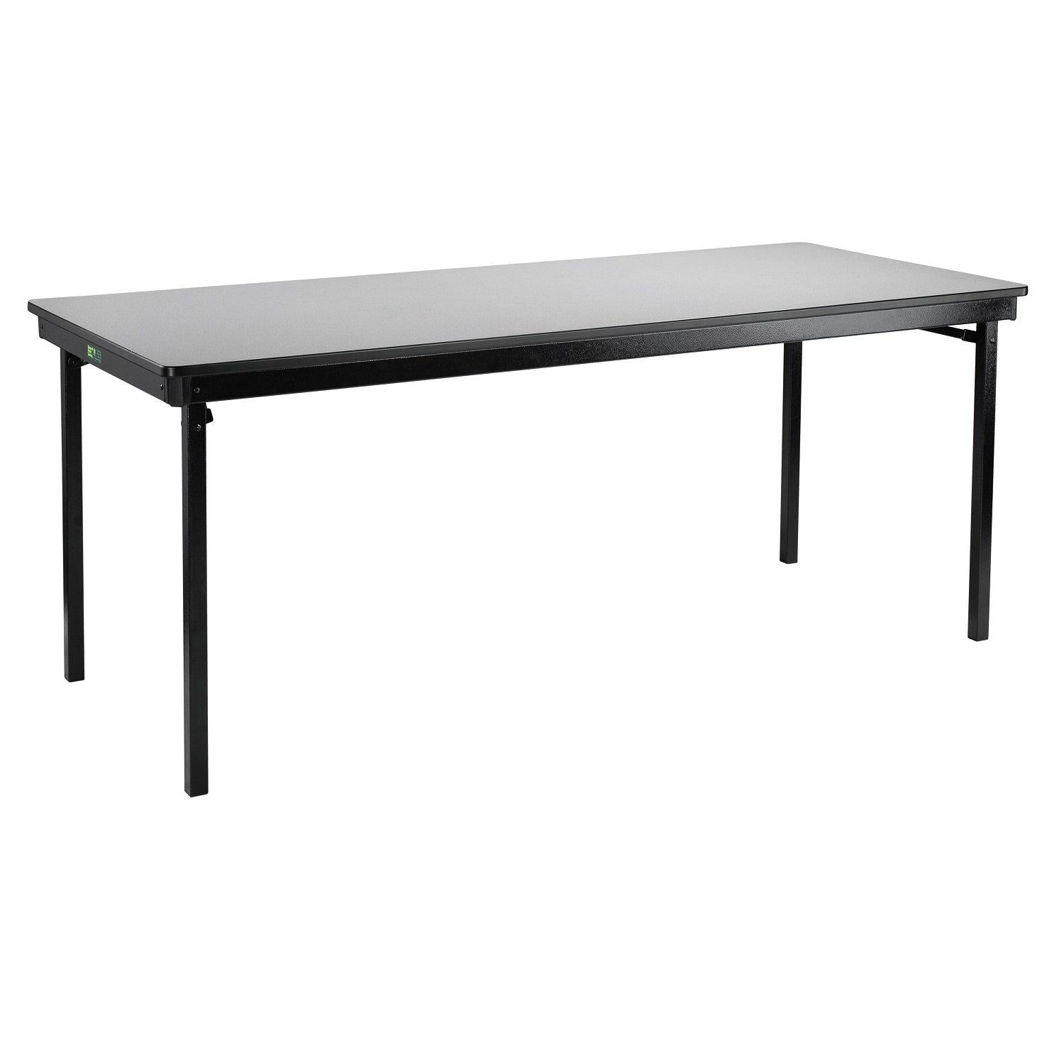 Max Seating Folding Table, 24" x 96", Particleboard Core, High Pressure Laminate Top with T-Mold Edging