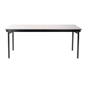 Max Seating Folding Table, 24" x 48", Particleboard Core, High Pressure Laminate Top with T-Mold Edging