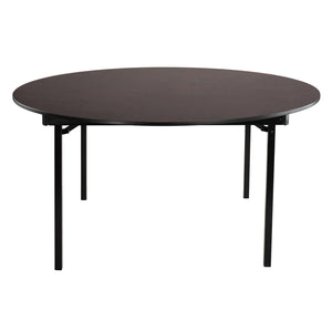 Max Seating Folding Table, 60" Round, Particleboard Core, High Pressure Laminate Top with T-Mold Edging