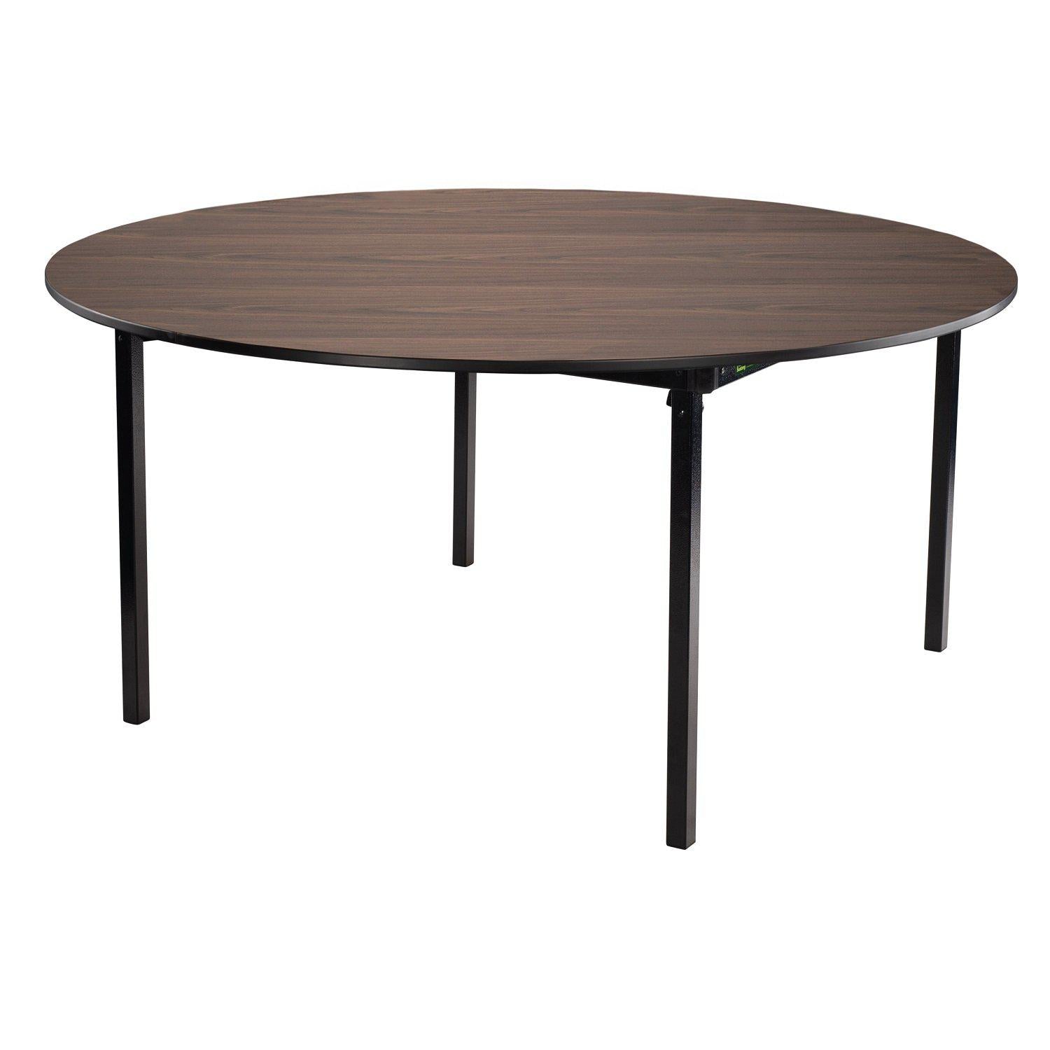 Max Seating Folding Table, 48" Round, Premium Plywood Core, High Pressure Laminate Top with PVC Edge Banding