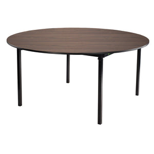 Max Seating Folding Table, 72" Round, Premium Plywood Core, High Pressure Laminate Top with T-Mold Edging