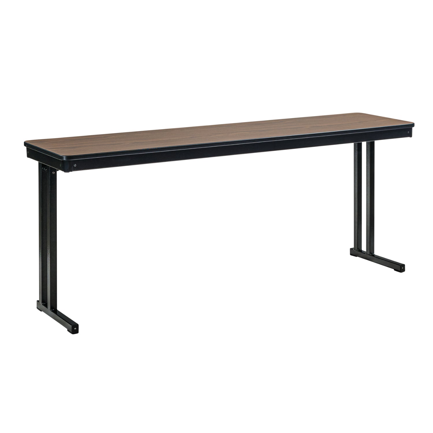 Max Seating Folding Training and Seminar Table with Cantilever Legs, 18" x 96", High Pressure Laminate Top with Particleboard Core/T-Mold Edge