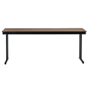 Max Seating Folding Training and Seminar Table with Cantilever Legs, 18" x 48", High Pressure Laminate Top with Plywood Core/T-Mold Edge