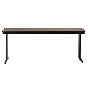 Max Seating Folding Training and Seminar Table with Cantilever Legs, 18" x 96", High Pressure Laminate Top with Particleboard Core/T-Mold Edge