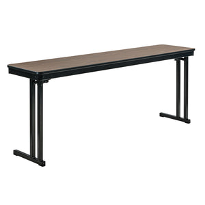 Max Seating Folding Training and Seminar Table with Cantilever Legs, 18" x 48", High Pressure Laminate Top with Plywood Core/PVC Edge Banding