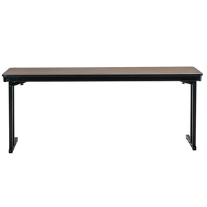 Max Seating Folding Training and Seminar Table with Cantilever Legs, 18" x 72", High Pressure Laminate Top with Particleboard Core/T-Mold Edge