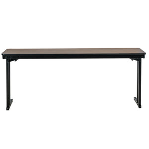 Max Seating Folding Training and Seminar Table with Cantilever Legs, 18" x 84", High Pressure Laminate Top with Particleboard Core/T-Mold Edge