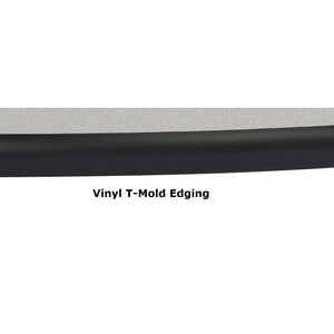 Mobile EasyFold Table, 60"x72" Oval, Particleboard Core, Vinyl T-Mold Edge, Textured Black Frame
