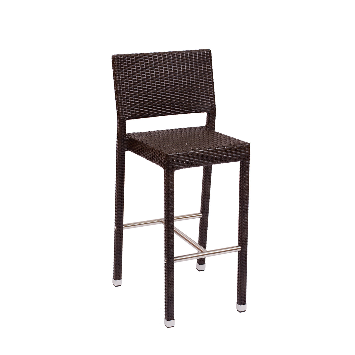 Monterey Collection Outdoor/Indoor Java Synthetic Wicker Barstool