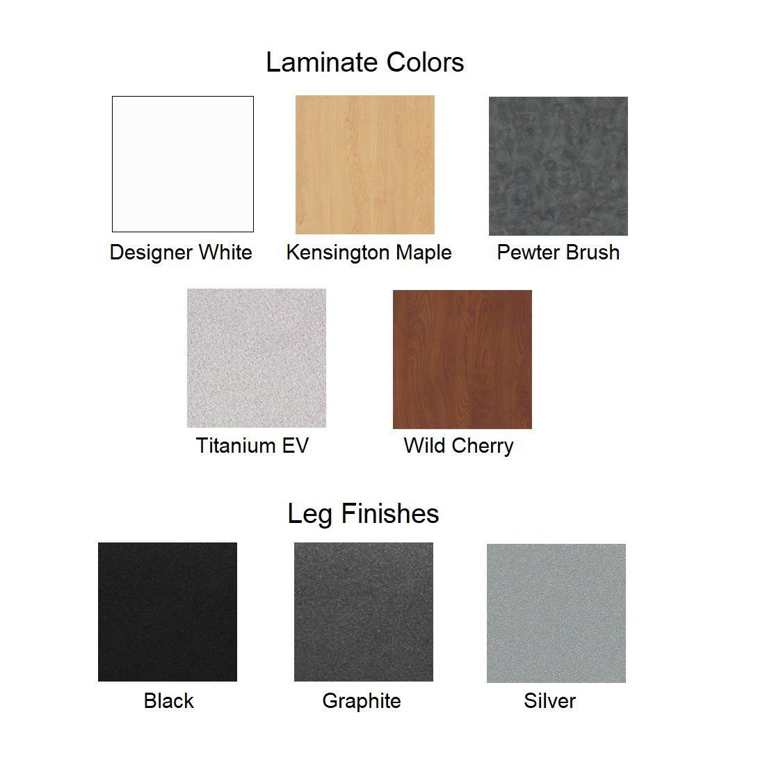 Muzo Kite® Mobile Flip-Top Folding/Nesting Table, Semi-Circle, 59" W x 29.5" D