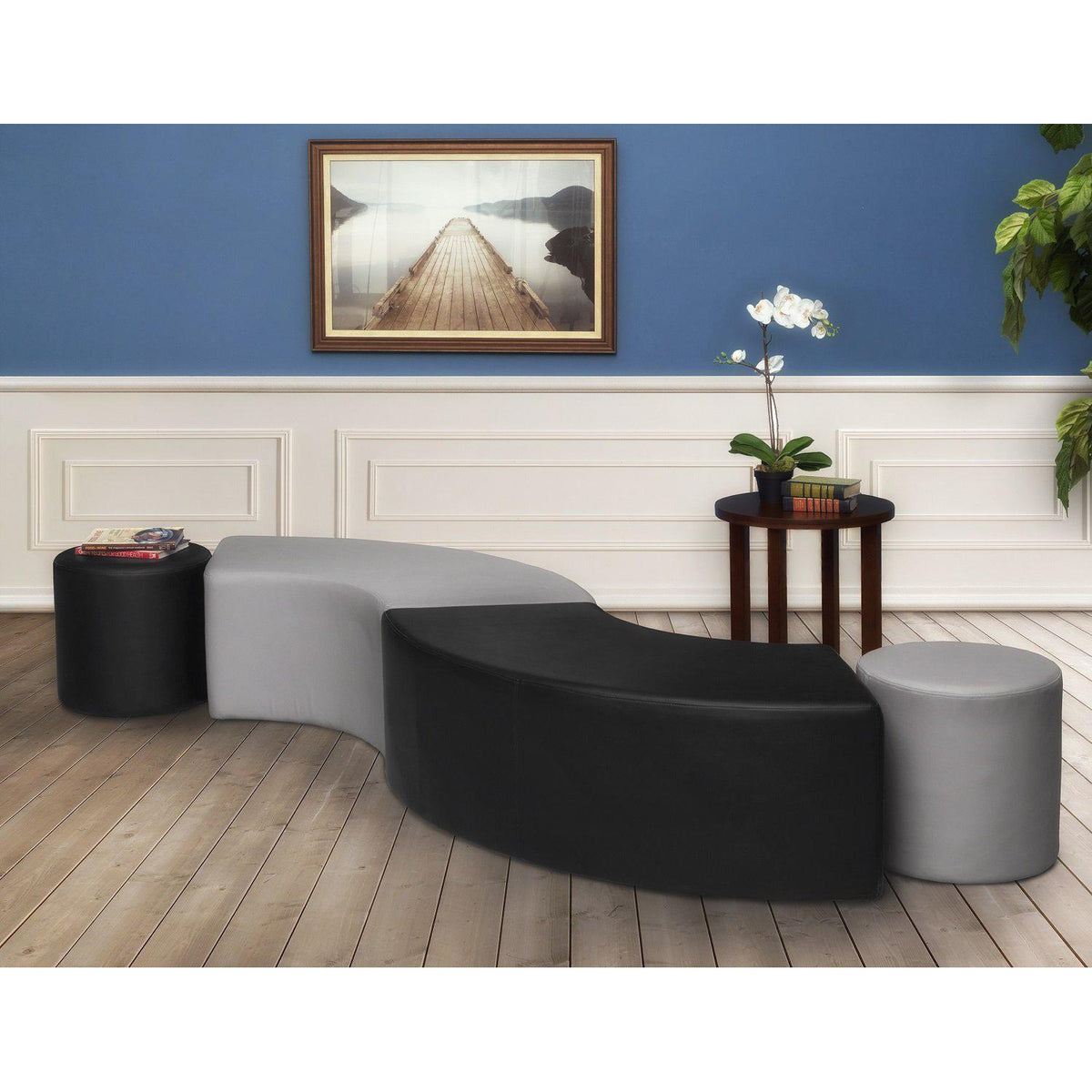 Logan Round Ottoman