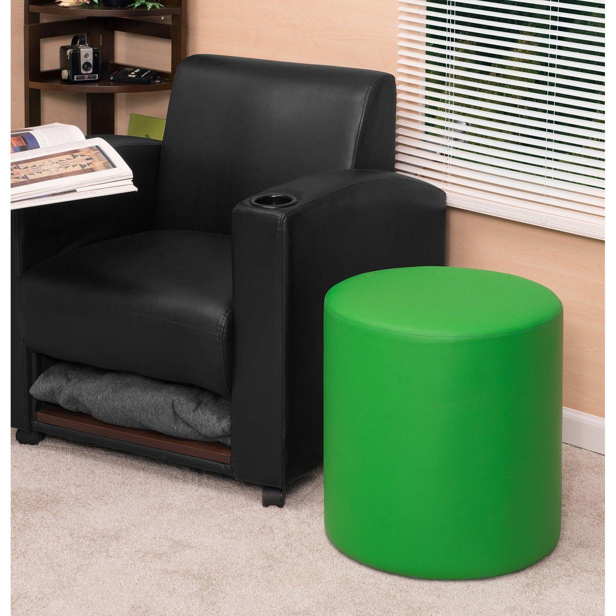 Logan Round Ottoman