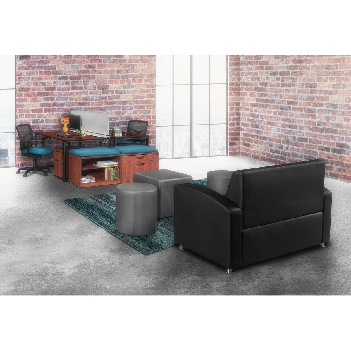 Logan Round Ottoman