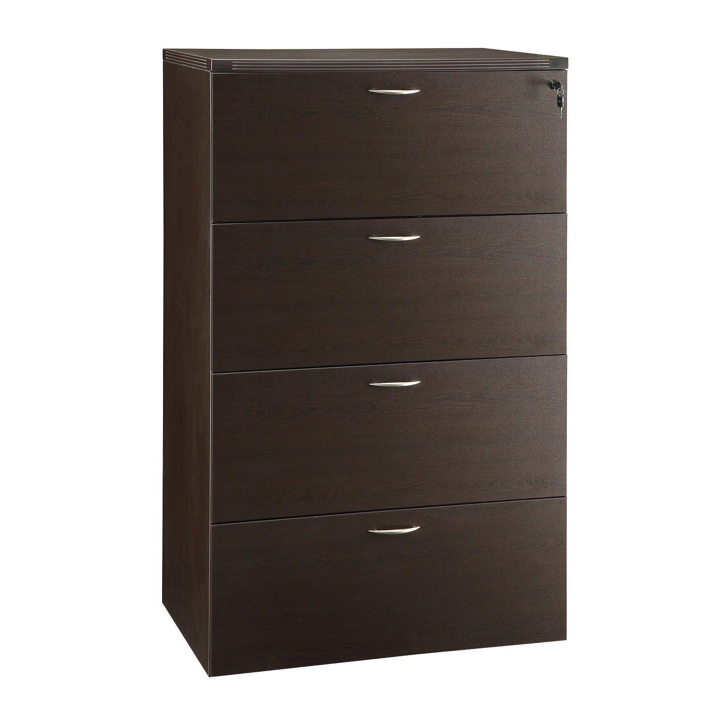 Napa Four-Drawer Lateral File 36" x 22" x 56" H