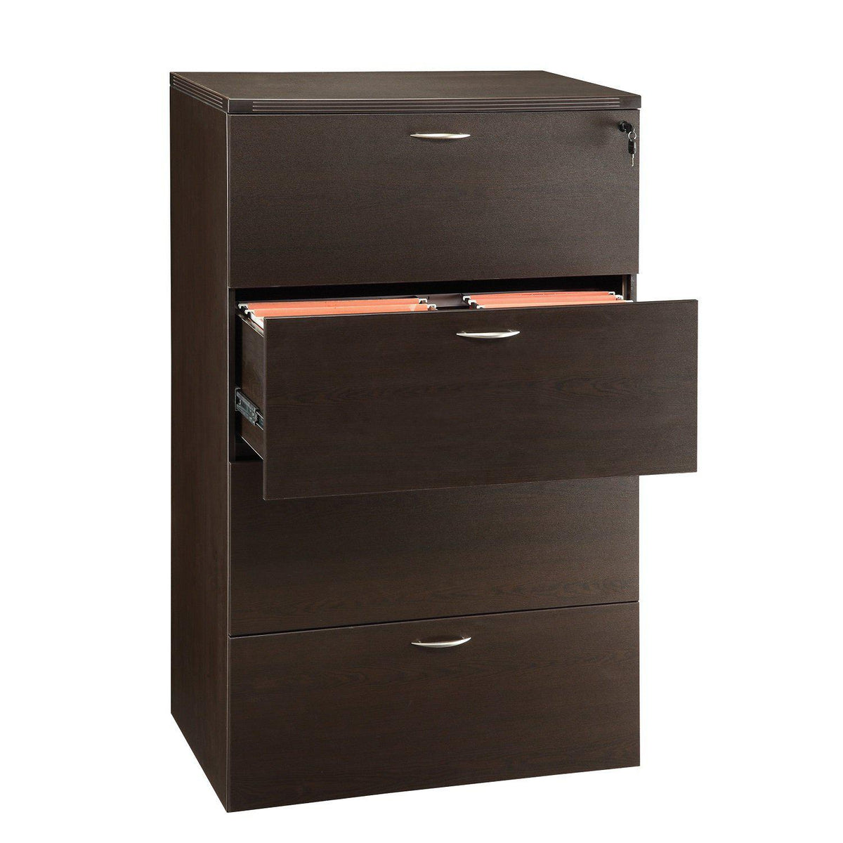 Napa Four-Drawer Lateral File 36" x 22" x 56" H