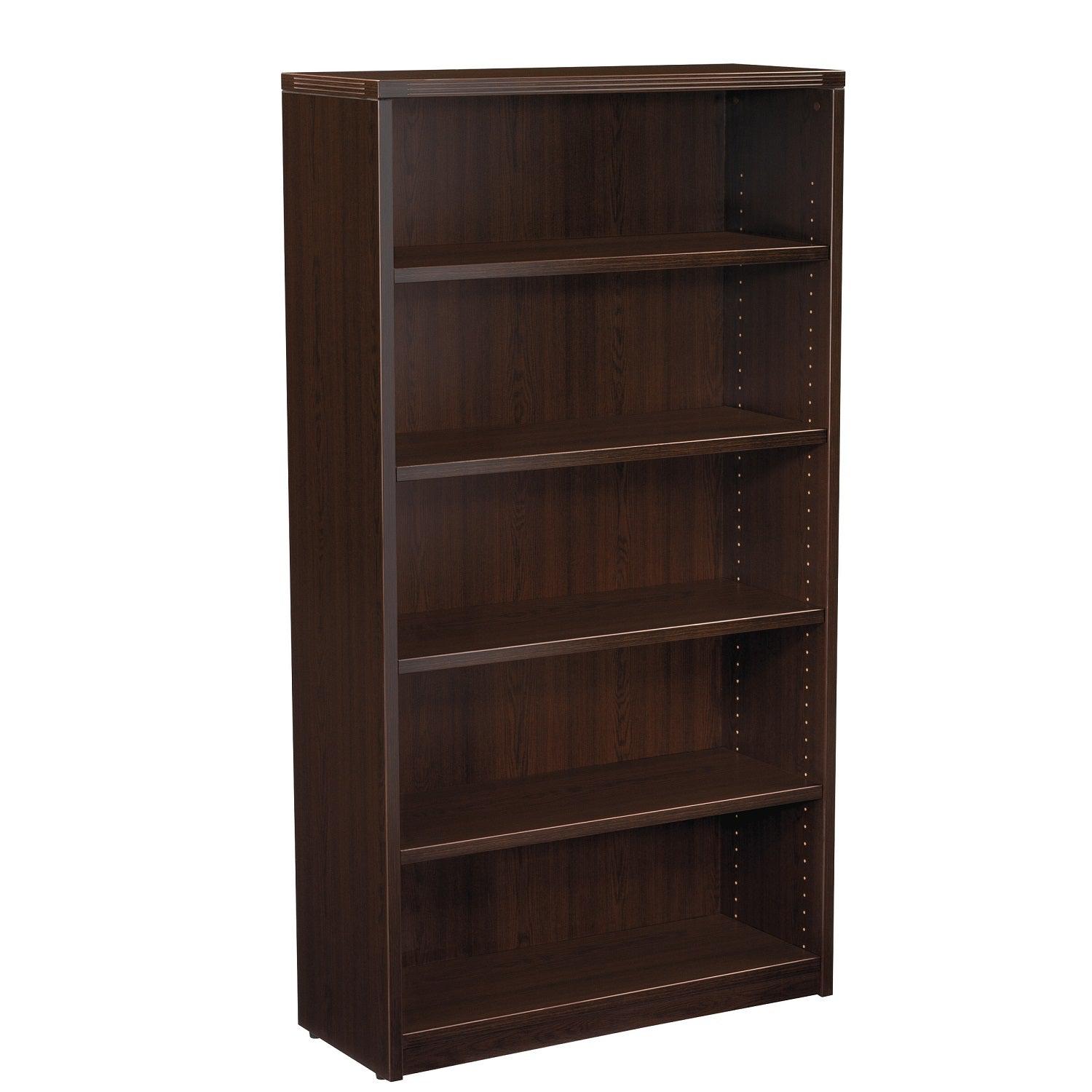 Napa 5-Shelf Bookcase, 36" x 14" x 65" H
