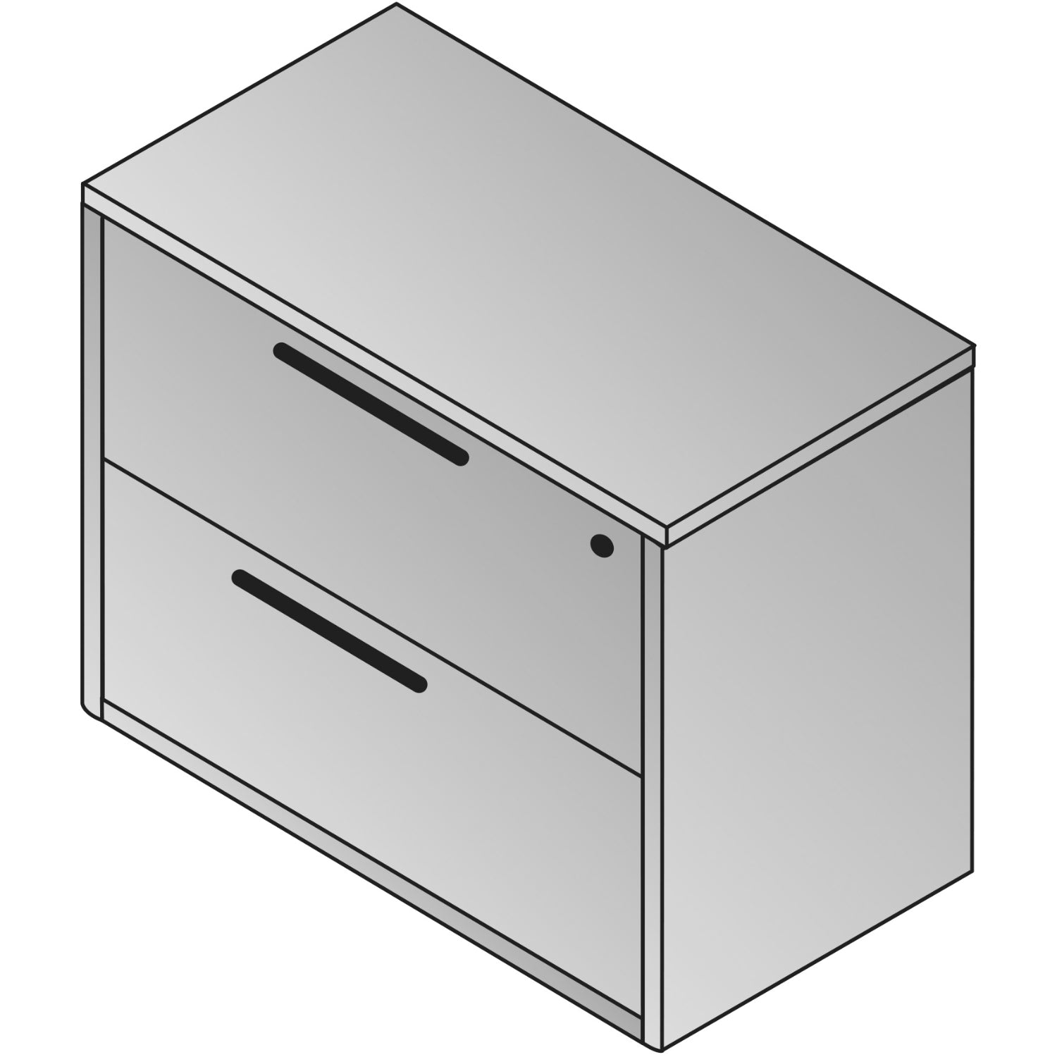 "Napa White" 2-Drawer Lateral File, 36" x 22"