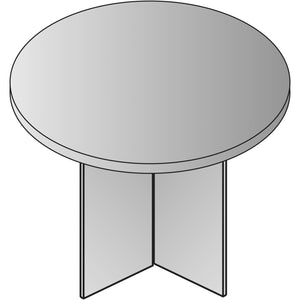 "Napa White" Round Table,  42" x 29" H