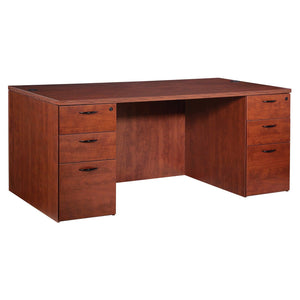 Napa StepFront Double Pedestal Desk, 71” x 36” x 29" H