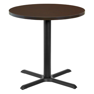Napa 30" Round Table with Black Metal Base, 29" H
