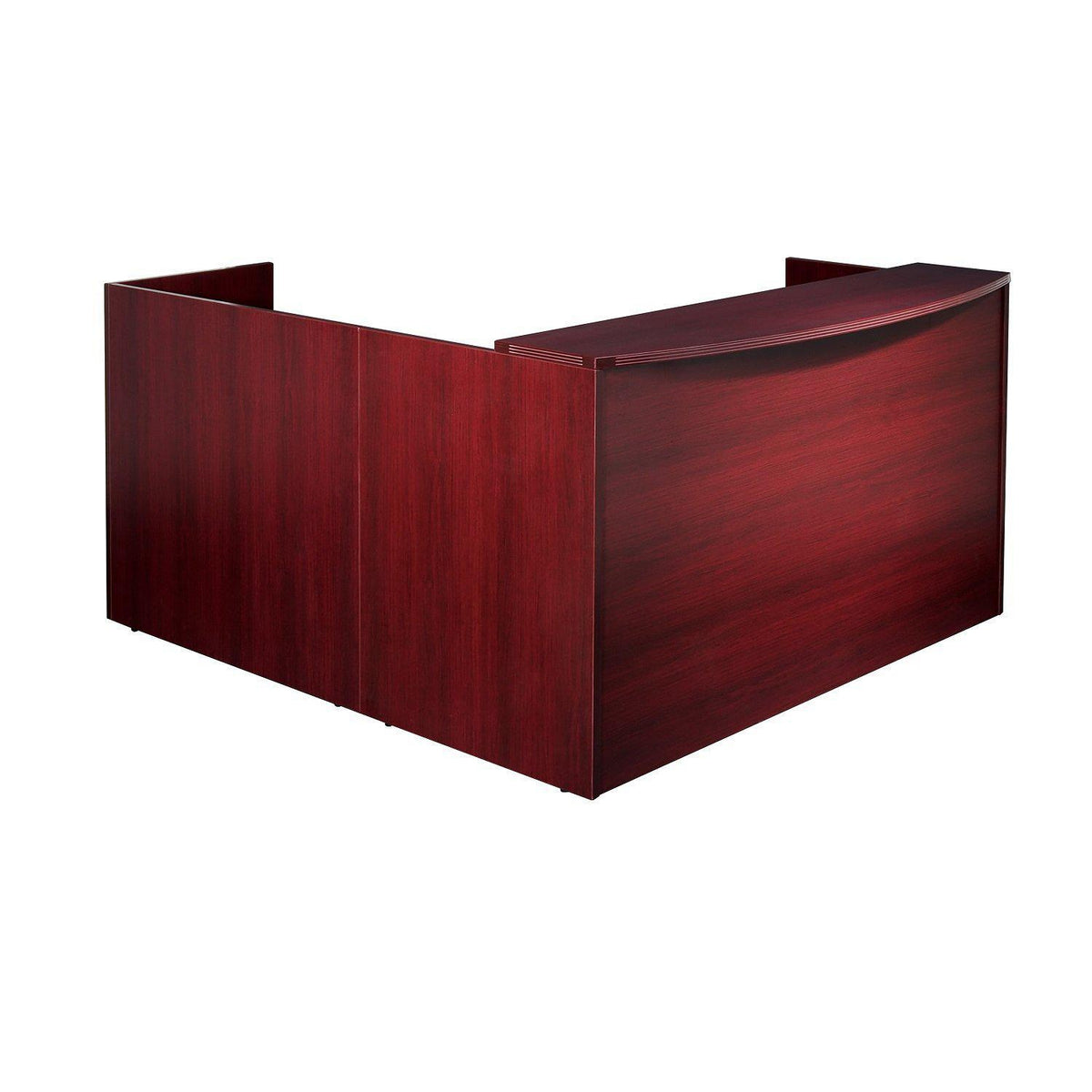 Napa L Shape Reception Station, 71" x 77" x 42" H