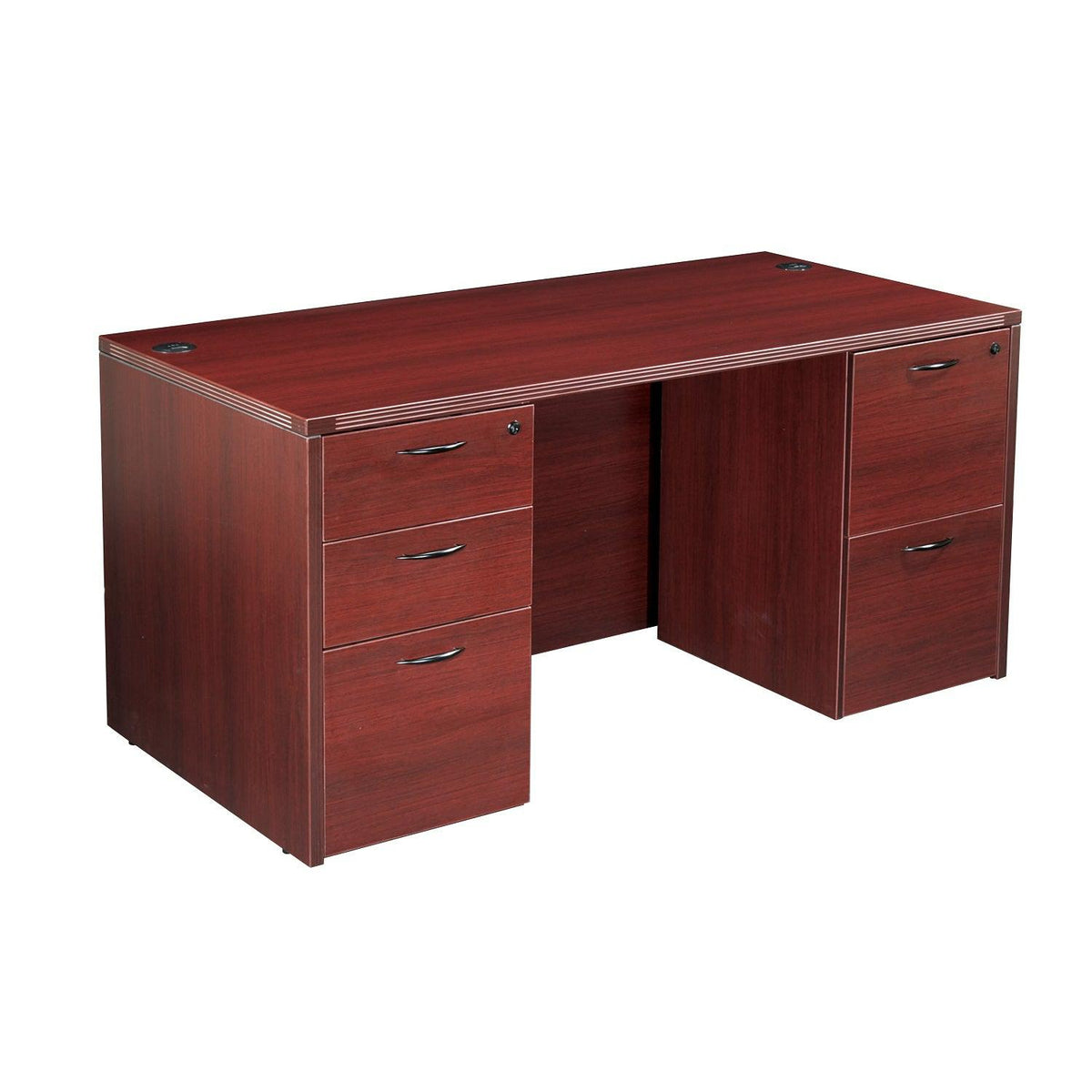 Napa Double Pedestal Desk, 71" x 35" x 29" H