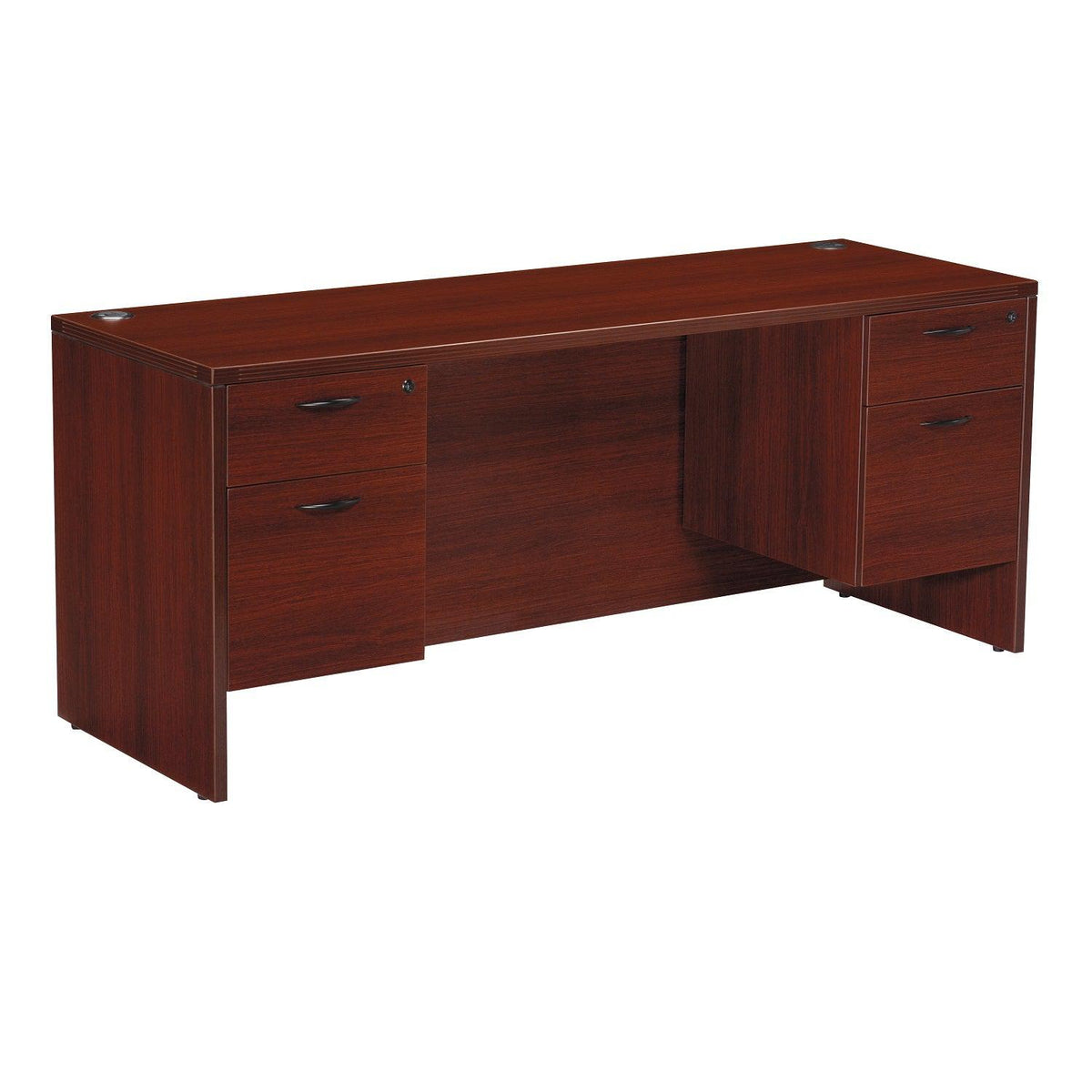 Napa Double Pedestal Desk, 66" x 30" x 29" H
