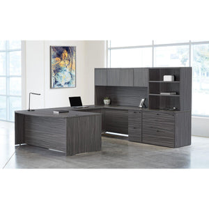 Napa U Shape Desk with Hutch and Storage, 107" x 113"