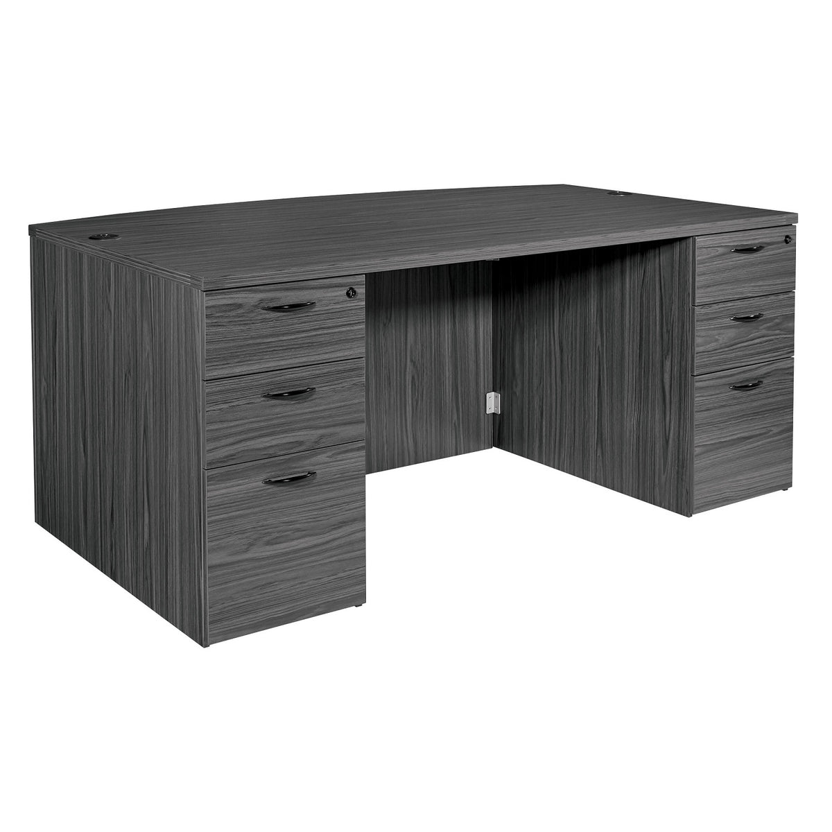 Napa StepFront Bow Top Desk, 71" x 40" x 29" H