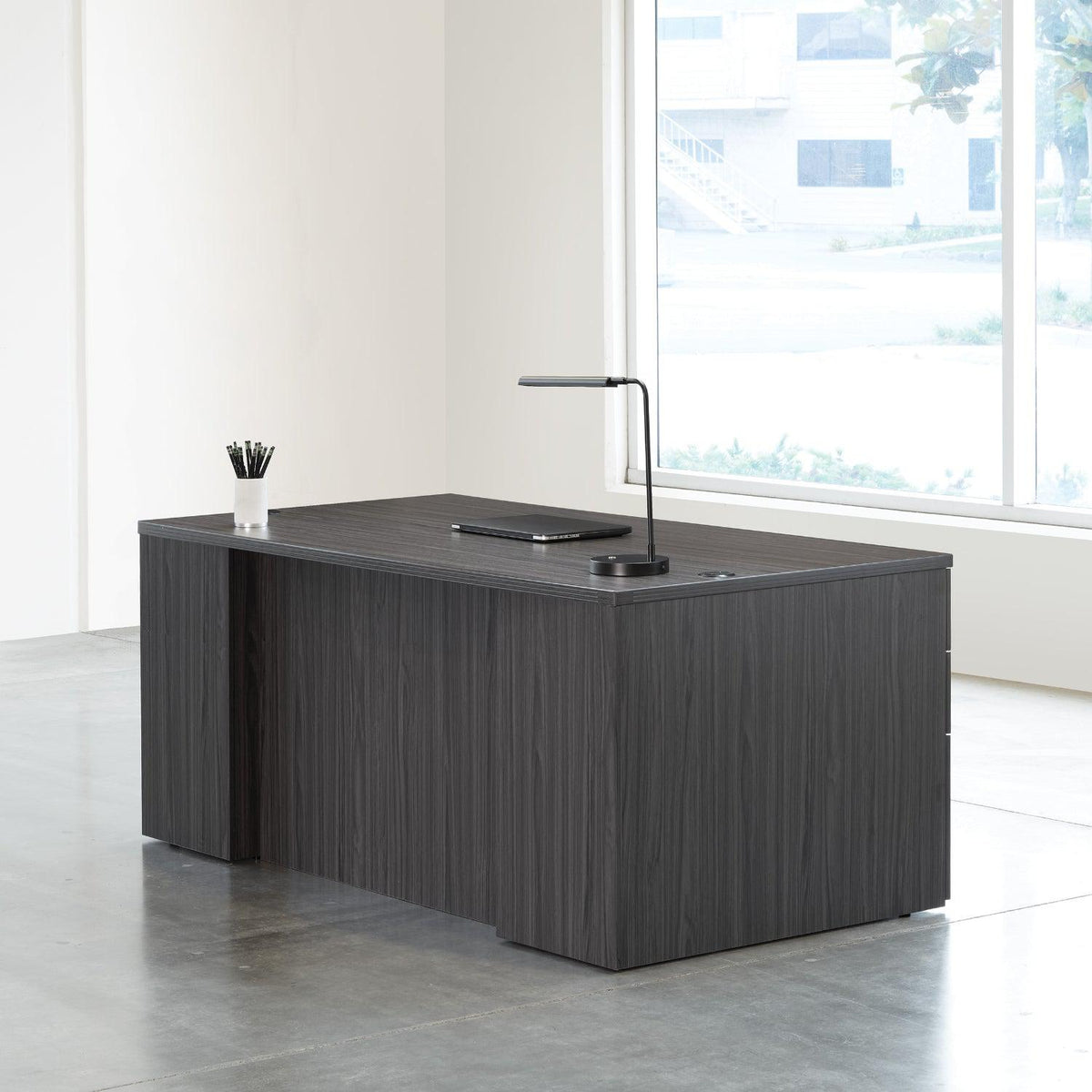 Napa StepFront Double Pedestal Desk, 71” x 36” x 29" H