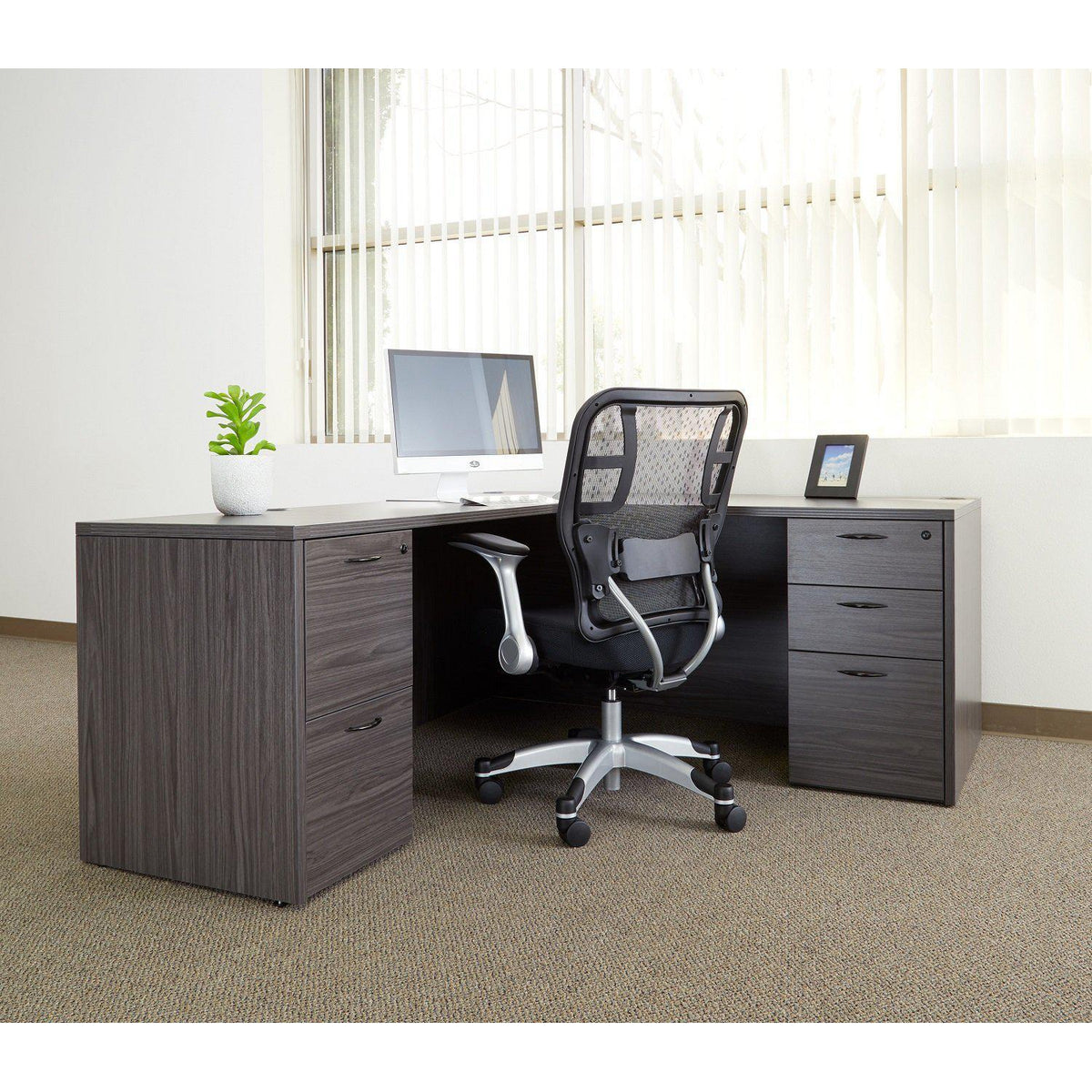 Napa L Shape Desk, 66" x 78" x 29" H