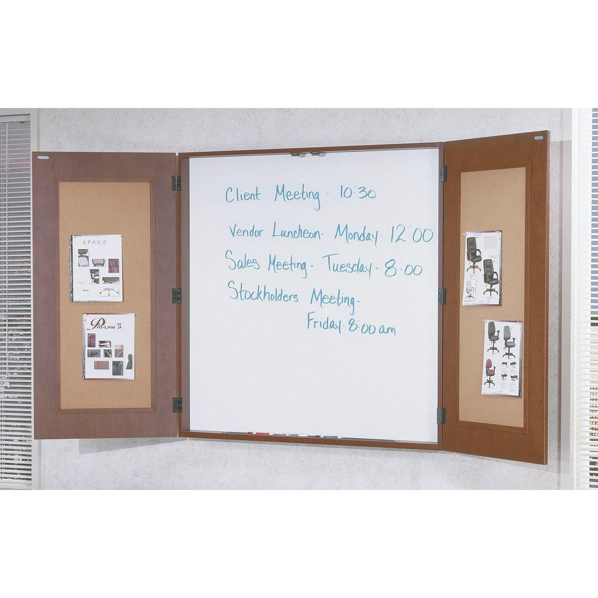 Napa Wall Mount Presentation Board, 48" x 48" x 4" D
