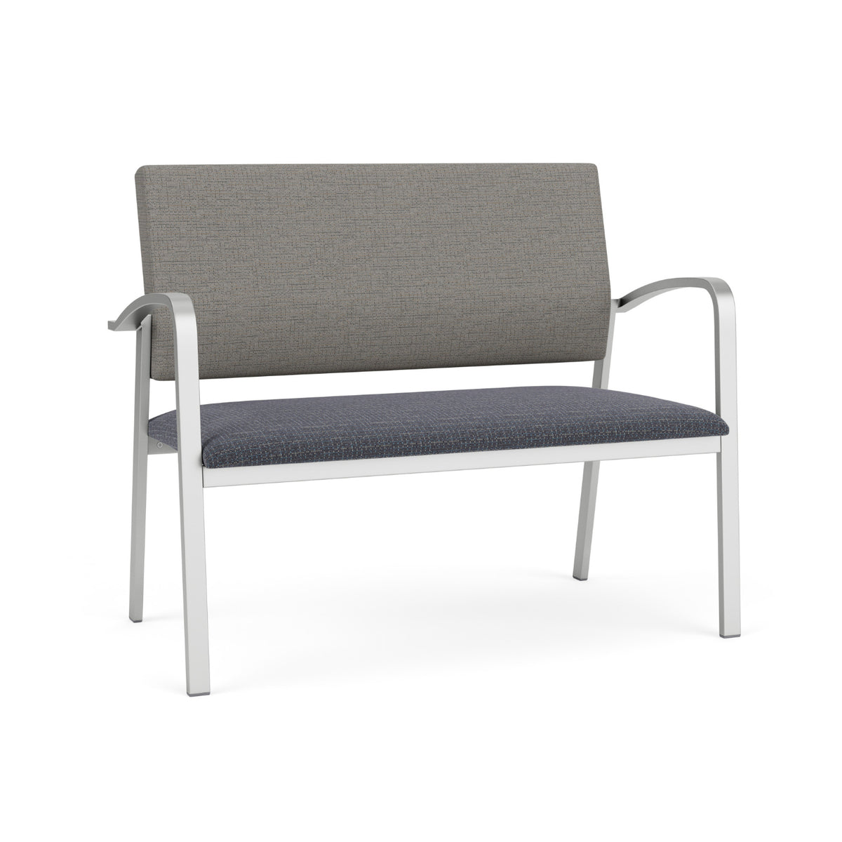 Newport Collection Reception Seating, Loveseat, Designer Fabric Upholstery, FREE SHIPPING