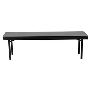 Max Seating Folding Bench, 15" x 60", Plywood Core, High Pressure Laminate Top with T-Mold Edging